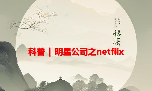 科普 | 明星公司之Netflix